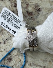 WOMEN'S 10K WHITE GOLD DIAMOND WEDDING SET