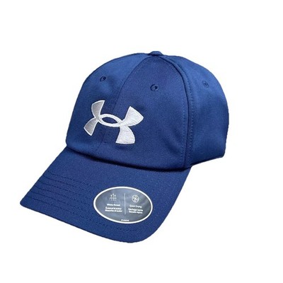 Under Armour Blitzing Baseball Cap Blau Weiß Herren Verstellbar Neu!