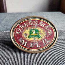 Vintage Greenalls Mild Heavy solid Brass  Beer Pump Clip Badge Pub Bar Brewerian