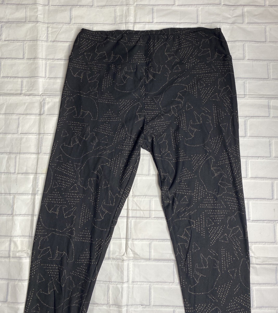Leggings Lularoe TC Adorable Teddy Bear – Multicolore, Taille Tall & Curvy, Neuf Sans étiquettes