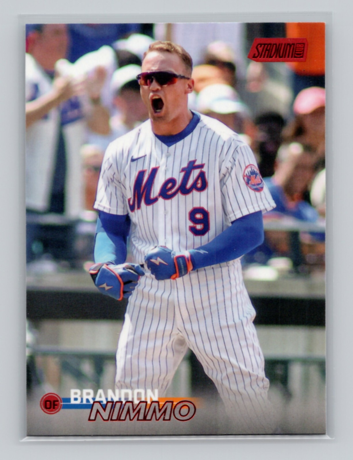 2023 Topps Stadium Club #29 Brandon Nimmo Red Foil New York Mets