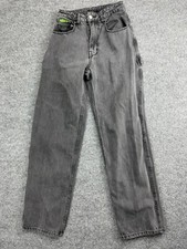 Empyre Jeans Women's 25 Black Denim Carpenter Skate Hip Hop Baggy Y2K