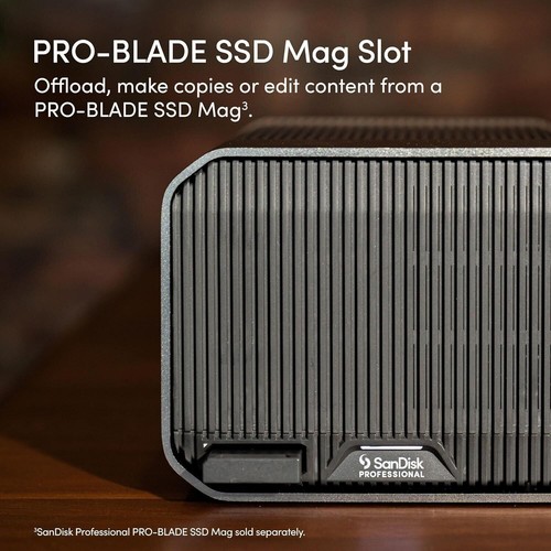 SanDisk Professional 44TB G RAID Mirror 2 Bay RAID Array with SSD Mag 1TB - Picture 4 of 7