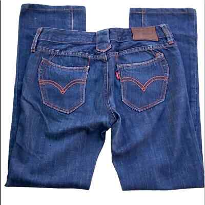 Levi's Copper Edition jeans asymmetrical hand sewn seams copper