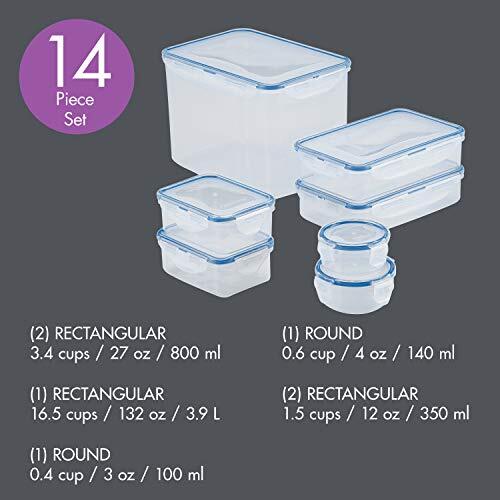 LOCK & LOCK Easy Essentials Food Storage lids/Airtight Plastic, containers, B... - Picture 4 of 12