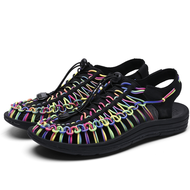 PANTOFOLA D’ORO Sandali uomo donna fatti a mano casual ciabatte outdoor spiaggia romana giardino sandali