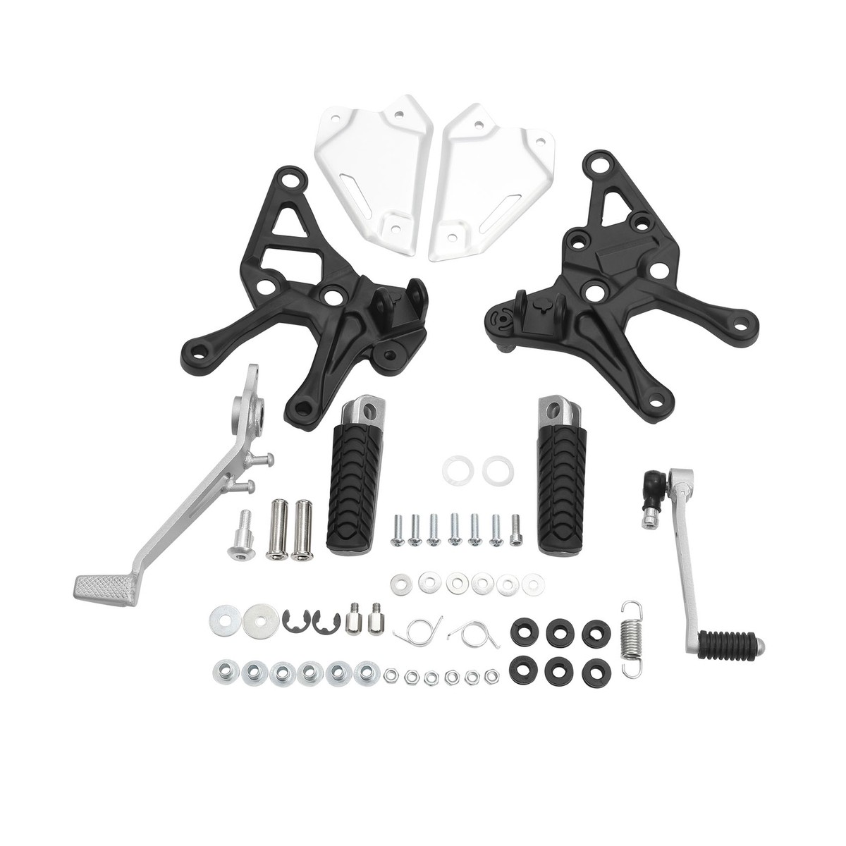 Front Foot Pegs Footrest Brake Shift Pedals Set Fit For Kawasaki