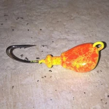 10 SPARKIE BLACKFISH **YELLOW ORANGE** Jigs Heads Tautog  T&A  TOG  Jig Heads