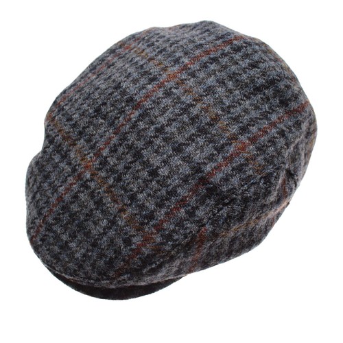 Michael Kors Collection Glen Plaid Stretch Wool Newsboy Cap Glen Plaid Stretch Wool Newsboy Cap Original Price 550  main image 3