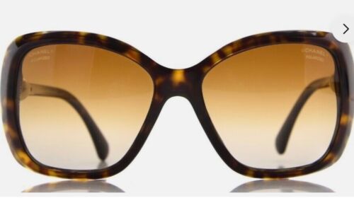 Chanel Sunglasses pearls & Polarised Tortoiseshell Brown 5303 Square/cat eye vgc - Picture 3 of 15