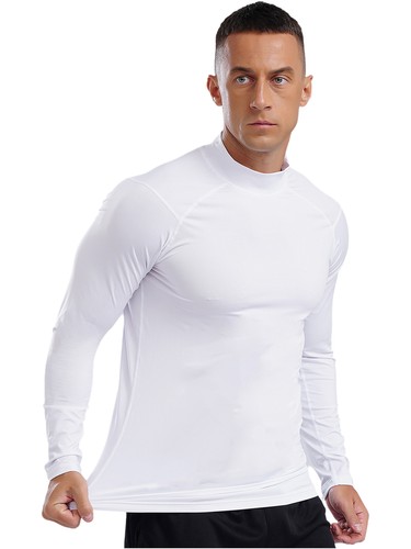 Men's Thermal Underwear Long Sleeve Base Top Layer Shirts Turtleneck Undershirt - Picture 77 of 115