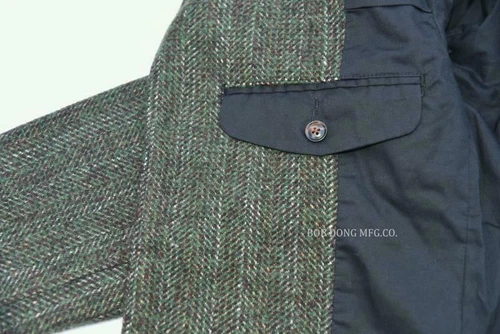 BOB DONG Tweed Jacket Blazer Vintage Country Striped Wool Sport Coat For Men - Picture 8 of 12