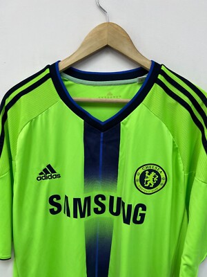 Chelsea 2010/2011 Third Football Shirt Soccer Jersey Green Size XL