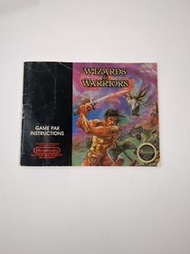 Nintendo NES WIZARDS & WARRIORS cartuccia gioco manuale manicotto antipolvere testato