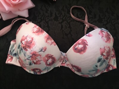  GINO BENOTTI  Bra size  it  4b us 36b eu 80b padded underwired pink and red
