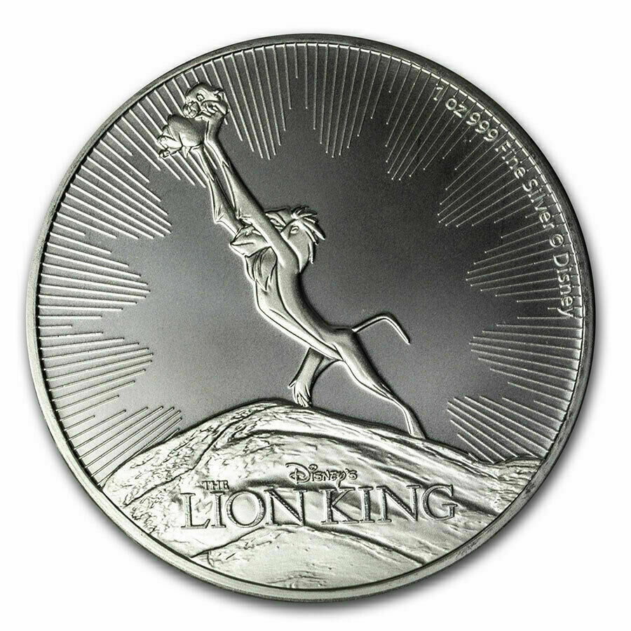 ディズニー ライオン・キング銀貨　1オンス 2019年、2020年製 セット 1 oz .999 Silver $2 COIN Disney Lion King The Circle of Life