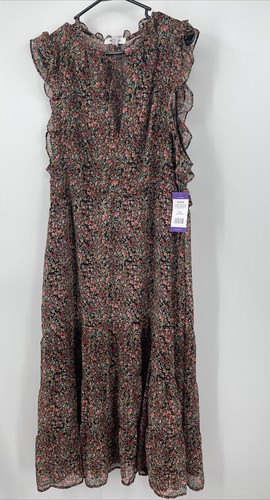 BB Dakota X Steve Madden Sz XXL Floral Chiffon Dress $119 - Picture 2 of 6