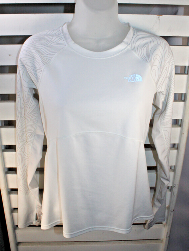 Camicia manica lunga The North Face donna taglia M bianca grigia serie Flight Vapor Wick - Foto 11 di 11