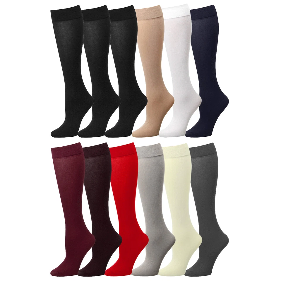 For Womens Trouser Socks Knee High Dress Comfort Band With Spandex Size 9-11 LOT - Image 2 of 4