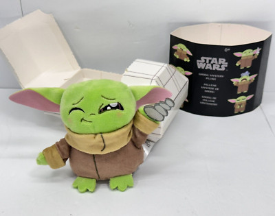 Star Wars Grogu 4'' Mystery Plush Winking Baby Yoda While Holding Stacked Rocks