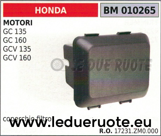 Filtro aria GCV 135 160 GC 135 160 HONDA Rasaerba Tagliaerba 17211-ZL8 Filtro aria GCV 135 160 GC 135 160 HONDA Rasaerba Tagliaerba 17211-ZL8
