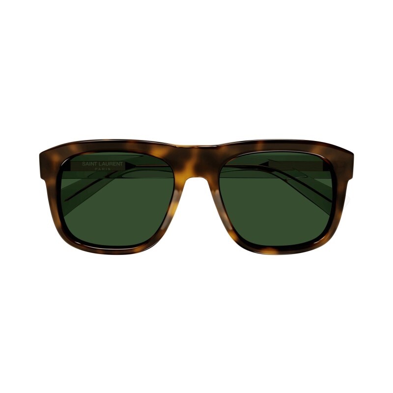 Occhiali da sole Saint Laurent SL 558 002 AVANA CRISTALLO VERDE (Avana trasparente oro)
