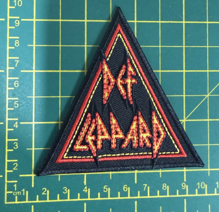 Def Leppard Triangle Logo Woven Sew Or Iron On Patch Officially Licensed