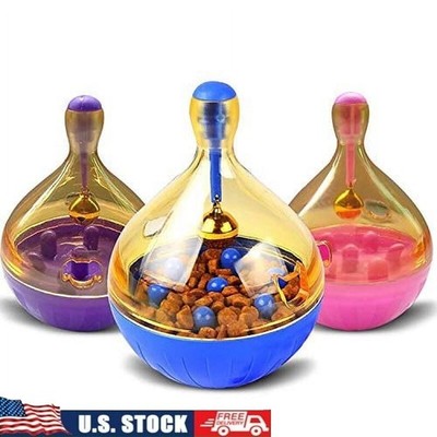 Slow Feeder Pet Toy Dogs Cats Interactive Tumbler Portion Control IQ Game New