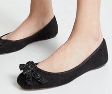 Kate Spade New York Women's Freya Ballet Flat Black Suede Women  s Size 9M New