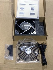 Axial Metal Cooling Muffin Fan 120 V AC 110 CFM Ball Bearing HS1238A-X New