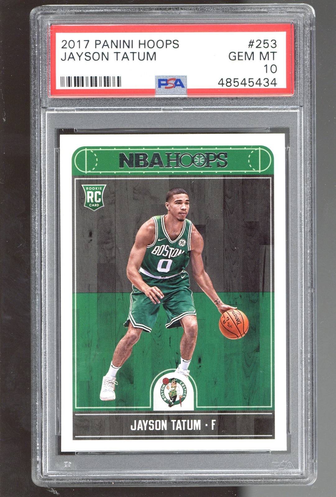 2017-18 Hoops #253 Jayson Tatum PSA 10 ROOKIE RC