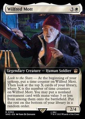MTG FOIL Full Art Wilfred Mott English [WHO]