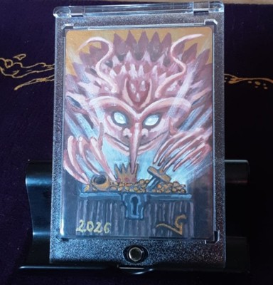 Goblin Shaman Mtg Token Altered Art Hand Painting-2026