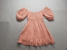 Spell & The Gypsy Collective Women Rae Mini Dress M Dusty Pink Floral Bohemian