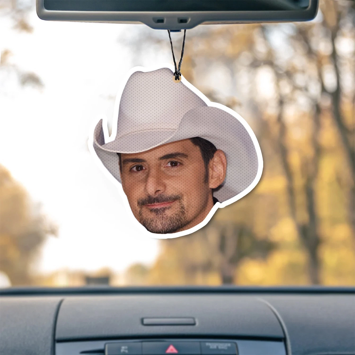 Brad Paisley Unscented Hanging Car Air Freshener Freshie