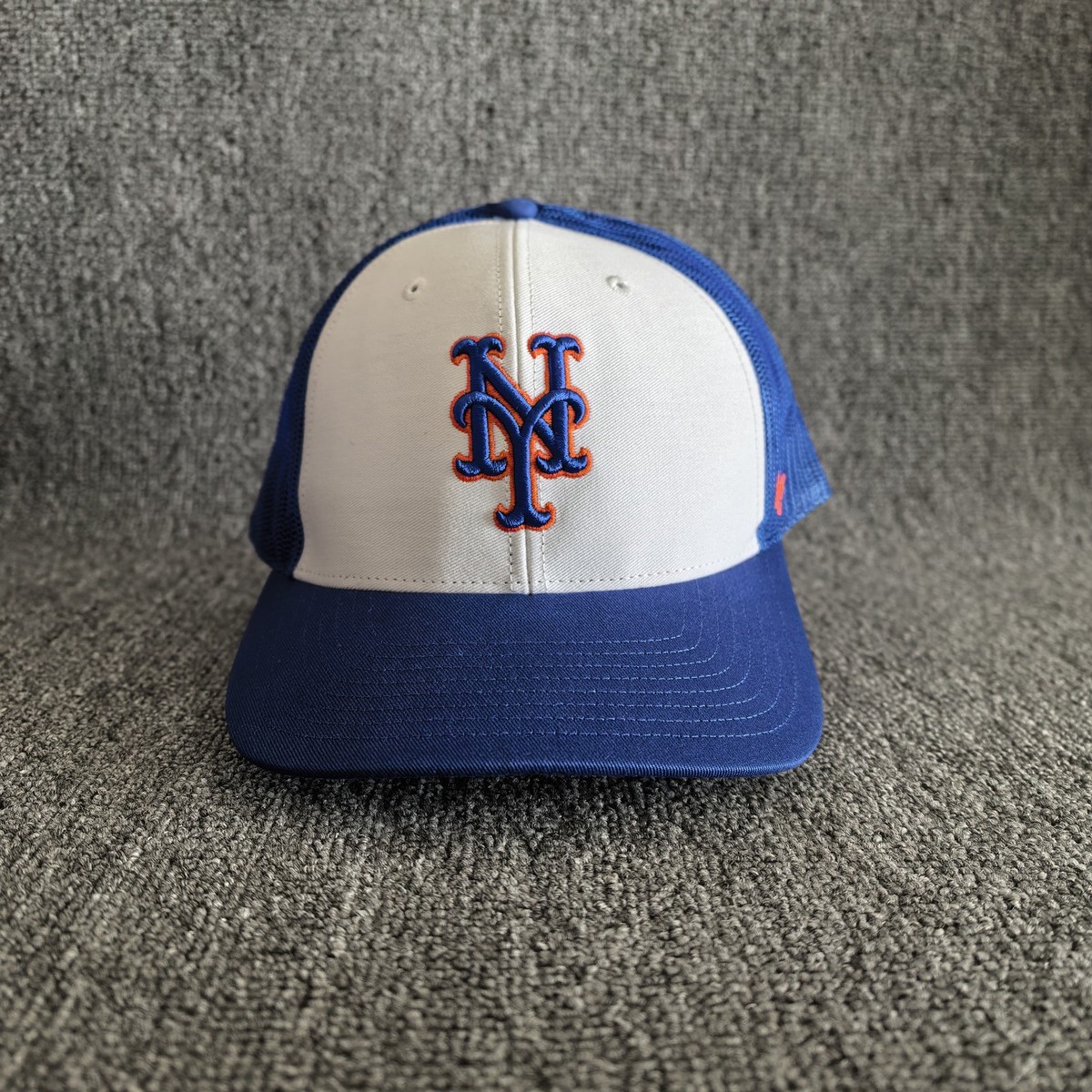 New York Mets 47 Brand Trucker Hat Blue White Snapback Cap MVP