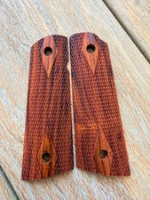 1911 Cocobolo Wood Grips Government Full Size Magwell Colt - Double Diamond