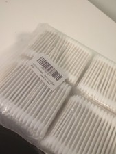 New, 800 Count Precision Tips Cotton Swabs Double Pointed with Paper Sticks