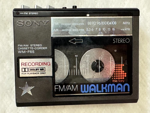 Sony Walkman WM-F65 AM/FM Stereo Cassette-Corder | AS IS | Vintage Japan |