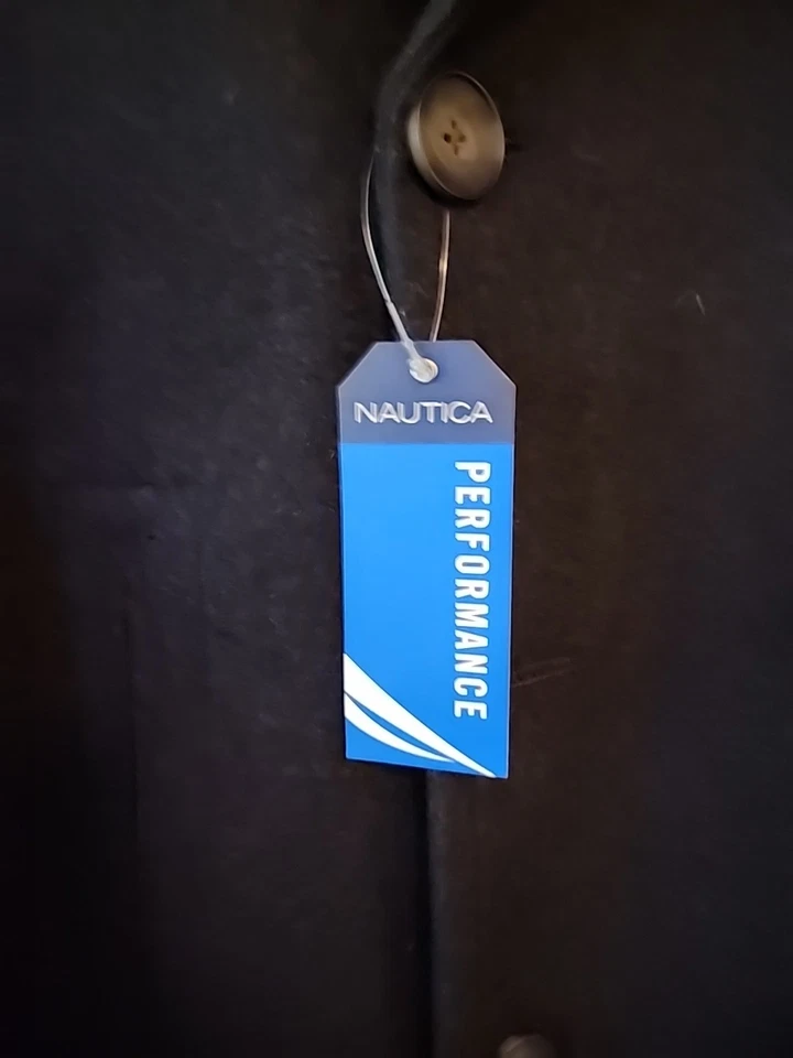 Chaquetón Nautica Para Hombre Talla S Clásico Doble Pecho Mezcla Lana Carbón Nuevo con Etiquetas  Foto 2 de 4