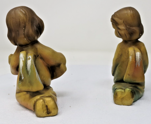Vintage Musicians Cherub /Angels Playing Instruments Set Of 2 Japan GVC - Picture 3 of 8