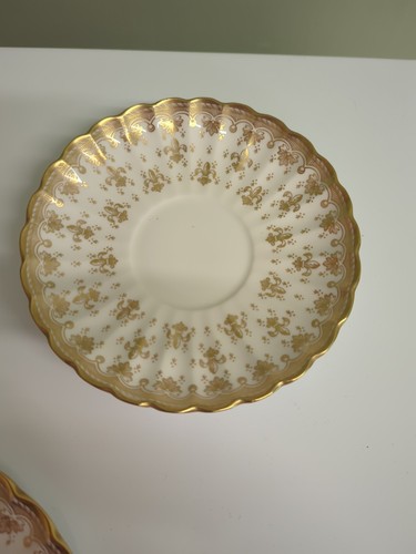 SPODE Fleur De Lys Gold Y8063-F/H/I Cup, Saucer & Tea Plate SAN34 - Picture 9 of 12