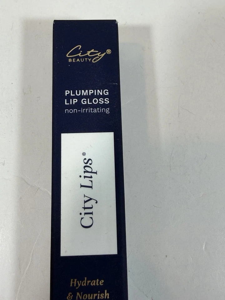 Brillo de labios City Beauty City Lips rellenante - transparente - 0,16 oz 4,9 ml nuevo en caja sellada Foto 3 de 4