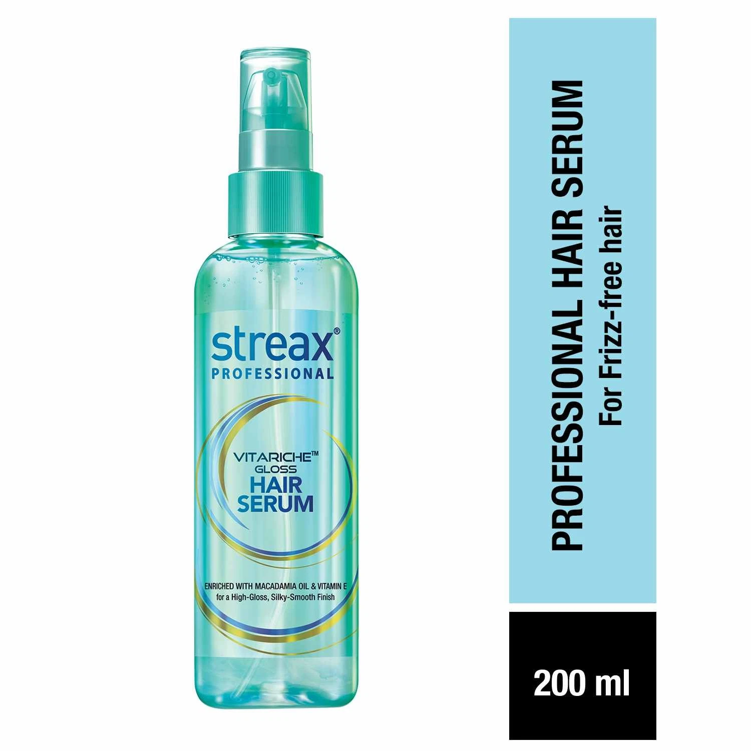 Streax Professional Vitariche Gloss Hair Serum For Glowing Skin 200ml