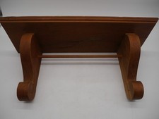 Küchenregal mit Handtuchstange - Holz Alt - 50 x 16,5 x H 22,5 cm