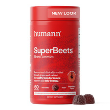 Humann SuperBeets Strawberry Heart Gummies - Beetroot  Grape Seed Extract