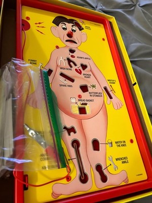 Operation Electronic Board Game With Cards for Kids Skill Game Ages 6 and Up NEW