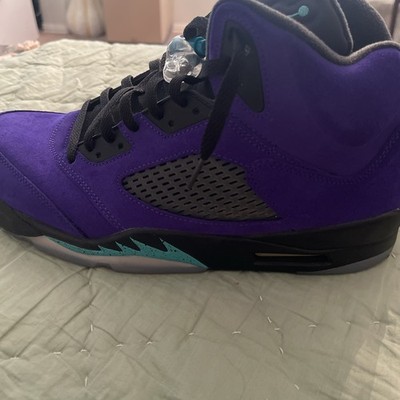 Jordan Air Jordan 5 Retro Alternate Grape Suede Sneakers Purple Black Aqua