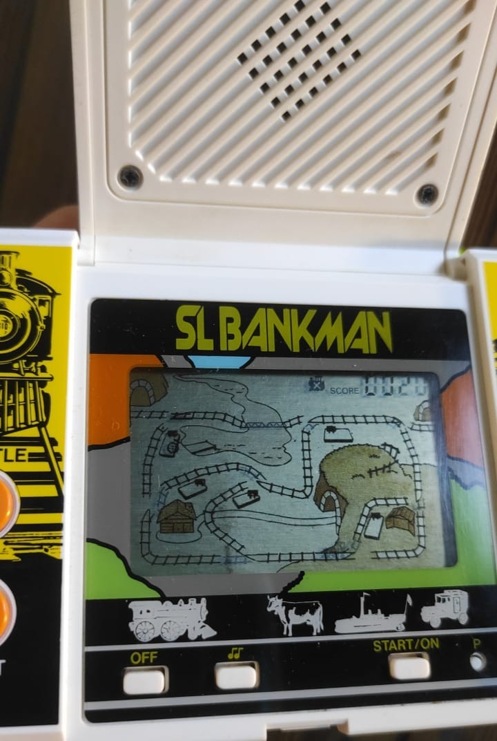 CASIO LCD HANDHELD GAME CG-360 SL BANKMAN 1986 JAPAN VINTAGE SKU