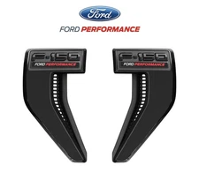 2021-2025 F-150 OEM M-1447-FPVENT Ford Performance Gloss Black Fender Vents Pair